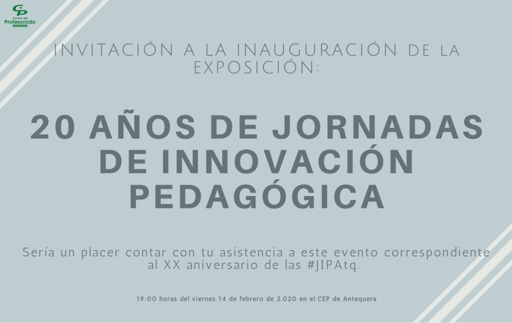 Invitación exposición 20 años de JIPAtq